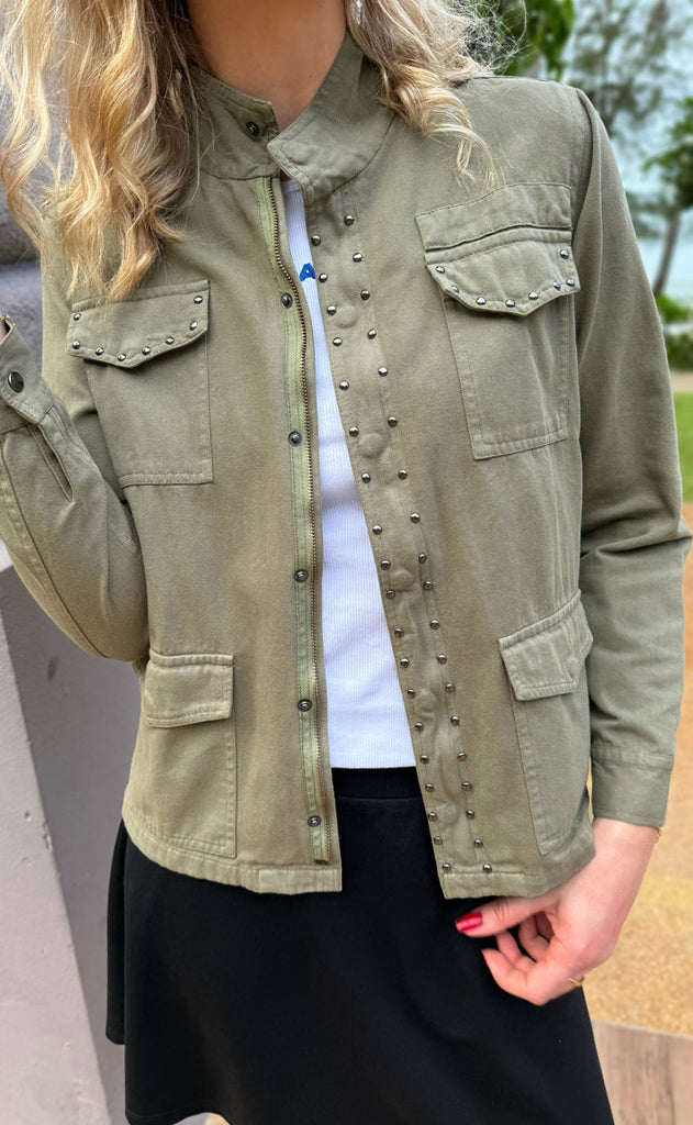 INA Copenhagen Jakke - Jackie - Army Green