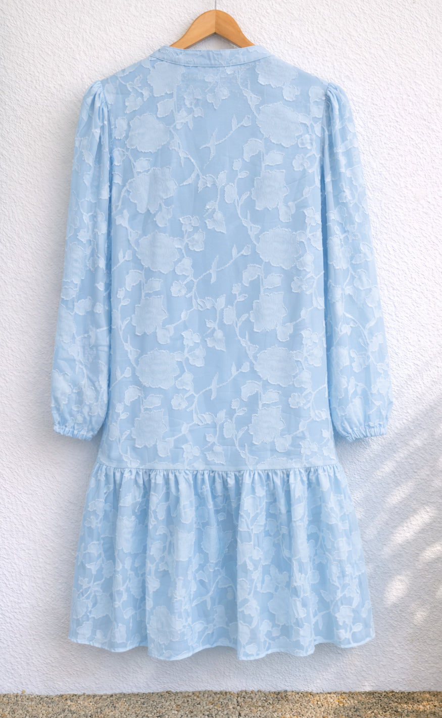 Say INA Copenhagen Kjole - Luna - Light Blue Flower