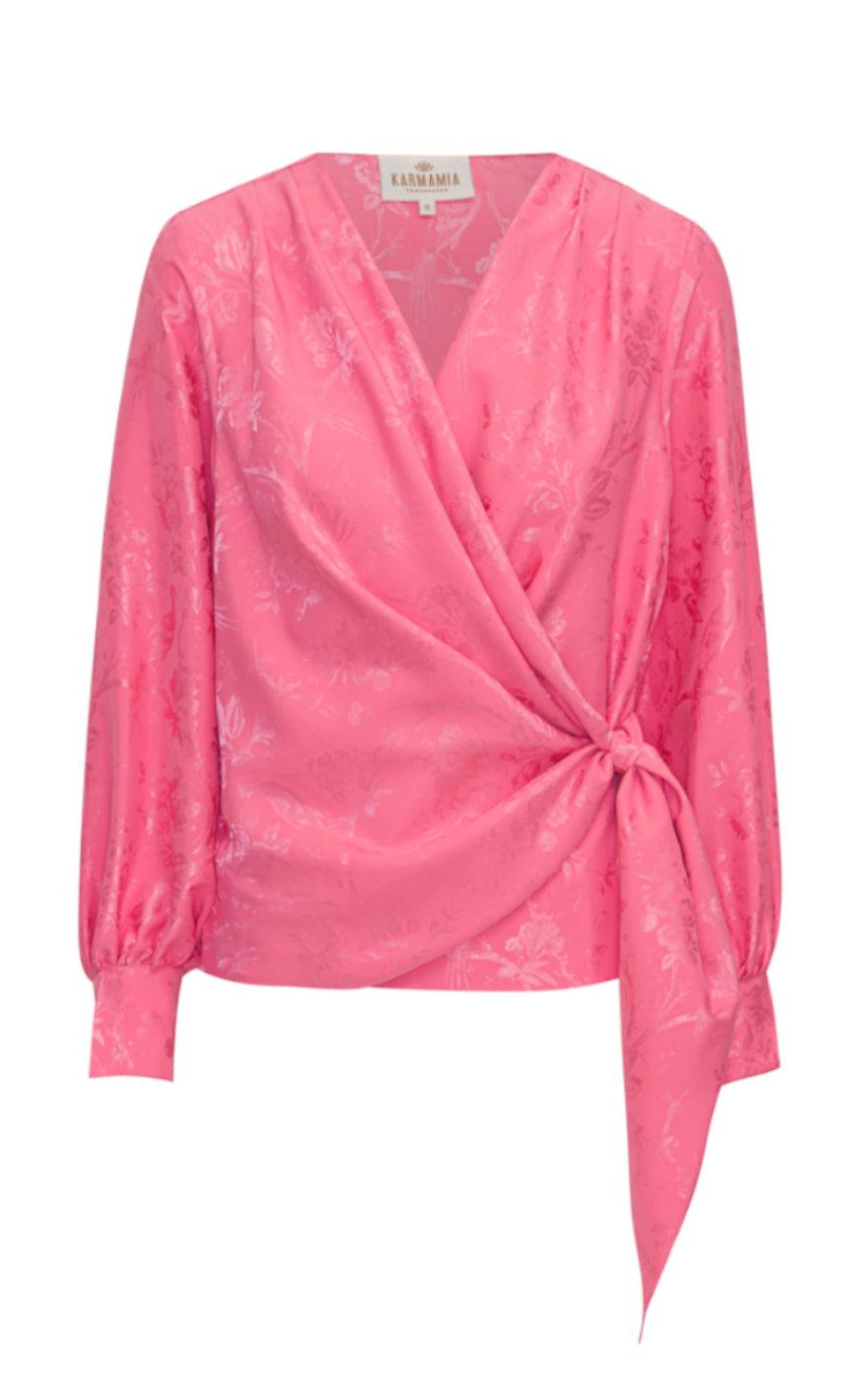Karmamia Copenhagen Bluse - Ines - Provence Jacquard Pink