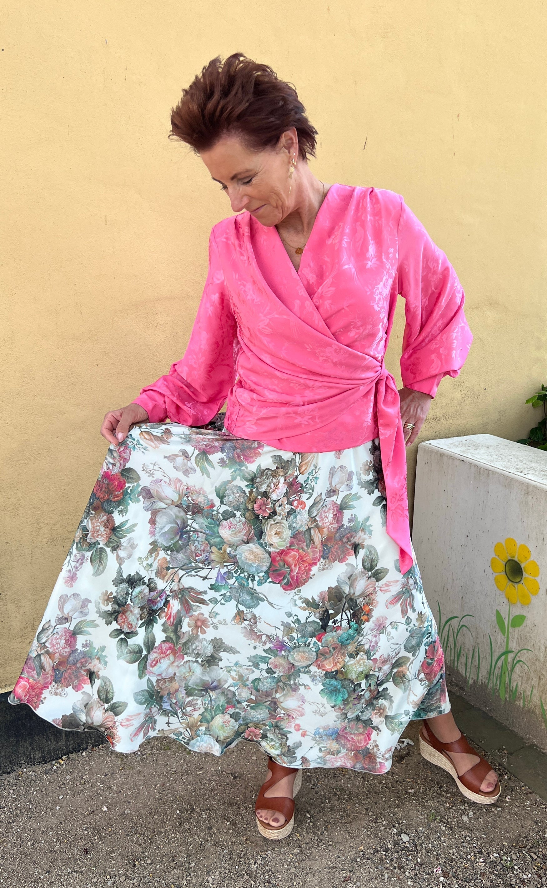Karmamia Copenhagen Bluse - Ines - Provence Jacquard Pink