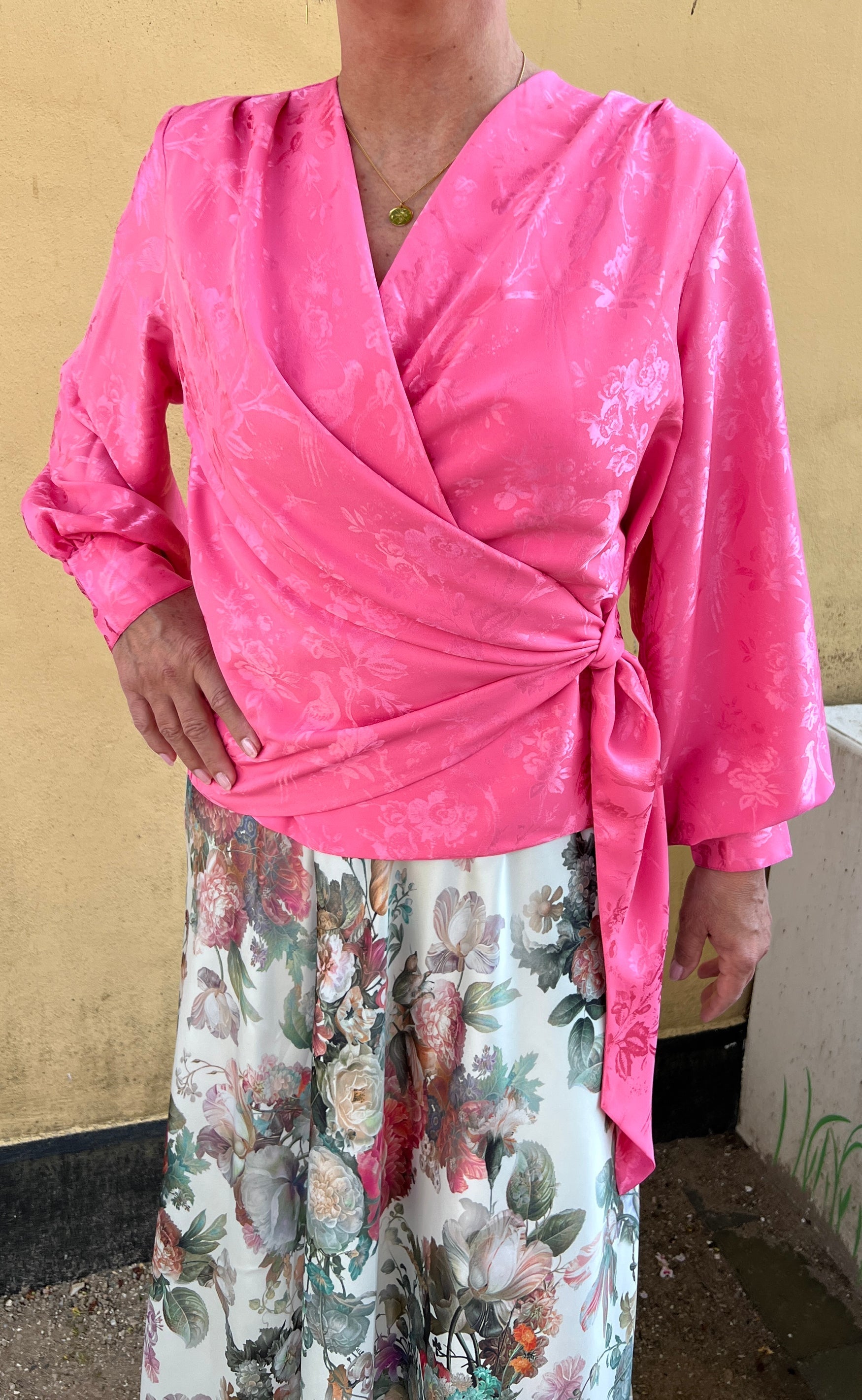 Karmamia Copenhagen Bluse - Ines - Provence Jacquard Pink