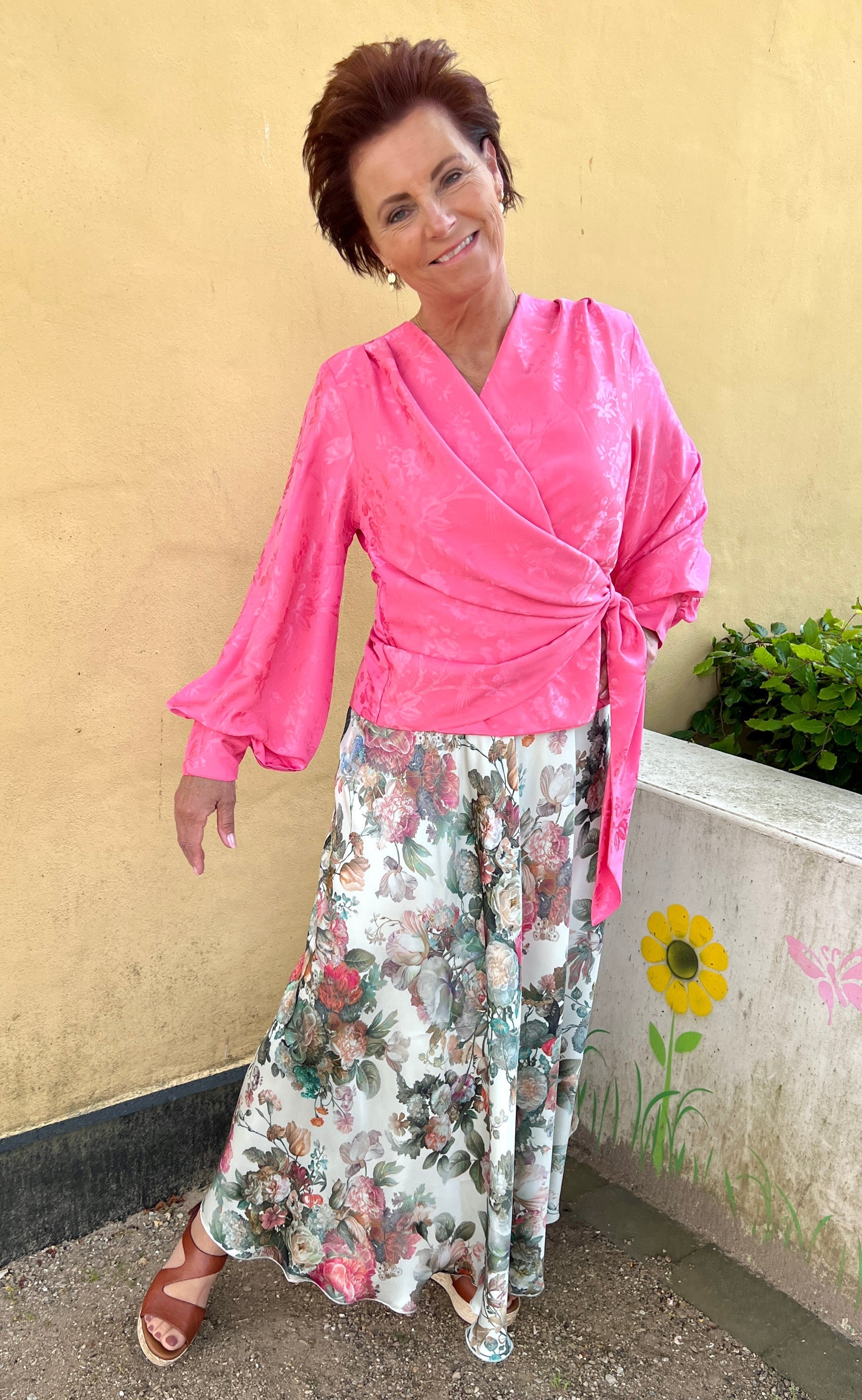 Karmamia Copenhagen Bluse - Ines - Provence Jacquard Pink