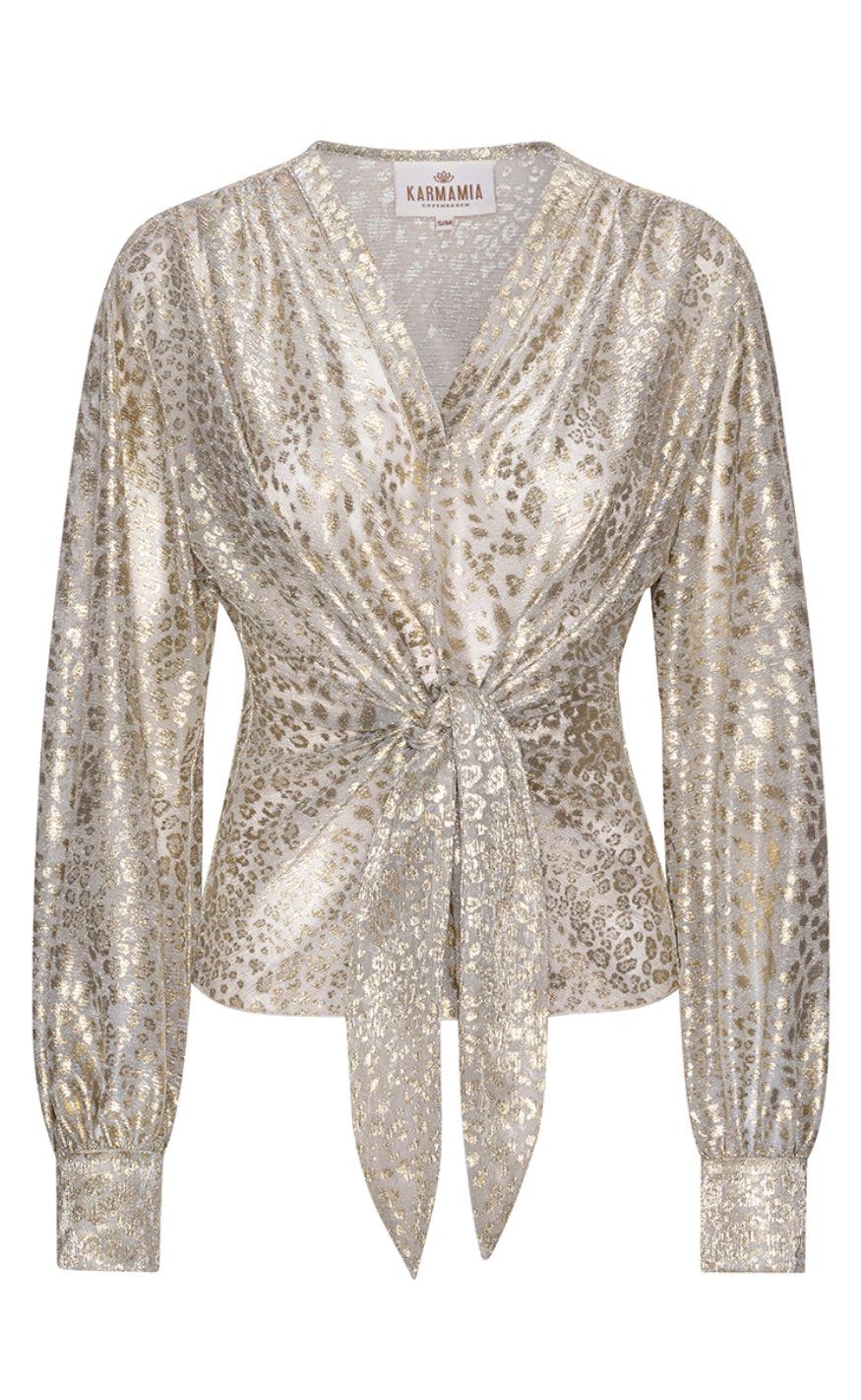 Karmamia Copenhagen Bluse - Rio - White Leo