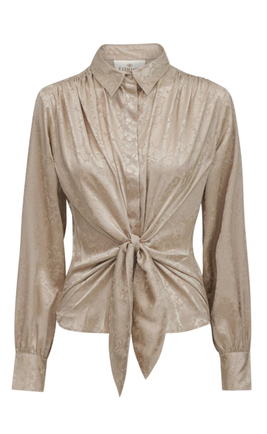 Karmamia Copenhagen Skjorte - Lee - Pearl Paisley Jacquard