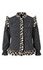 Say INA Copenhagen Bluse - Cassie - Black w. Beige Print