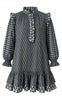 Say INA Copenhagen Kjole - Cassie - Black w. Grey Print