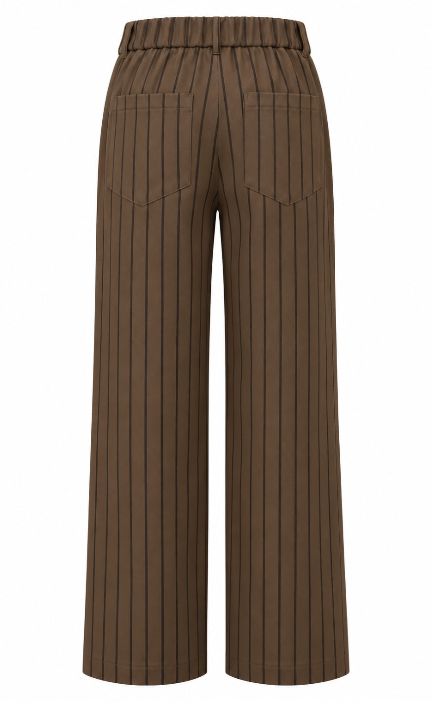 Say INA Copenhagen Bukser - Leonie - Dark Brown Striped
