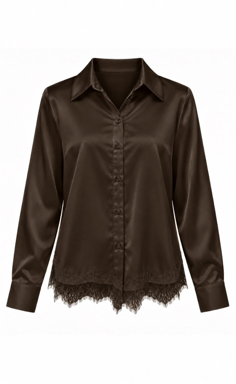Say INA Copenhagen Skjorte - Noelie - Dark Brown