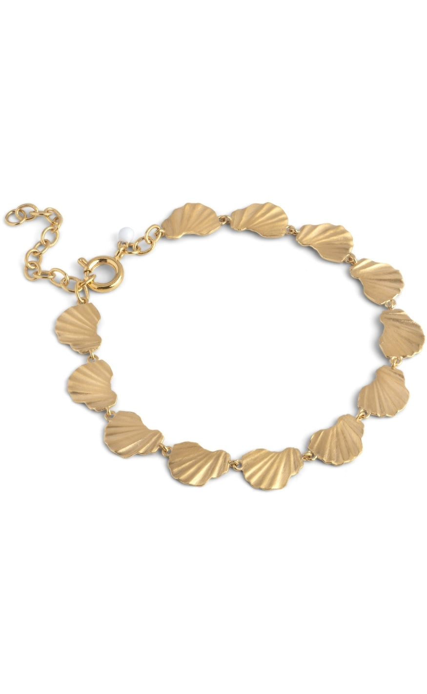 ENAMEL Copenhagen Armbånd - Wawe Chunky - Gold Plated