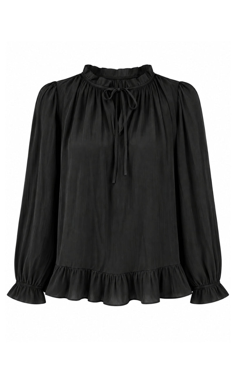 Say INA Copenhagen Bluse - Freja - Shiny Black
