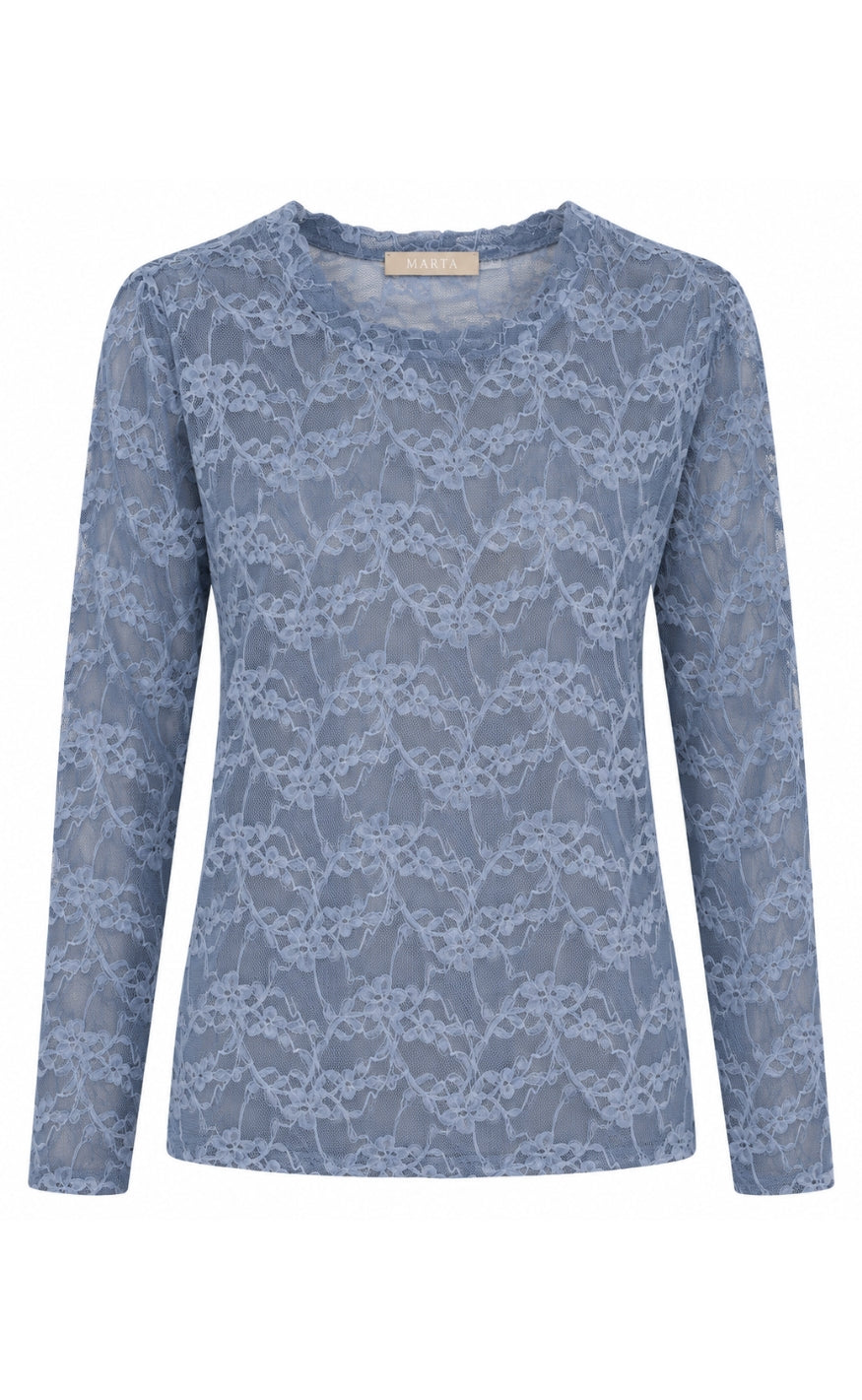 Marta Du Chateau Bluse - Primula - Jeans