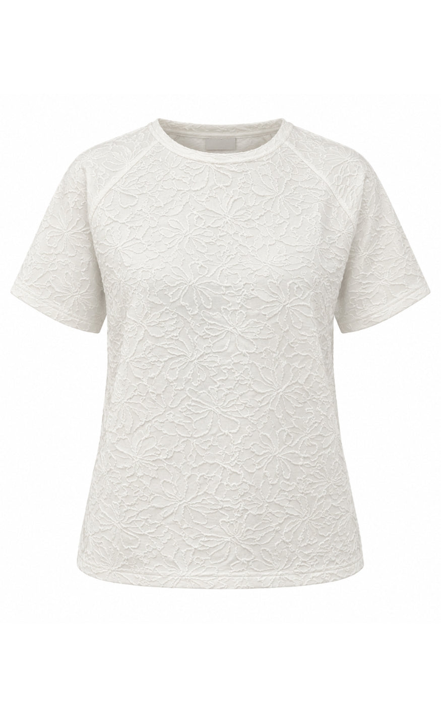 Say INA Copenhagen T-shirt - Honey - White Flowers