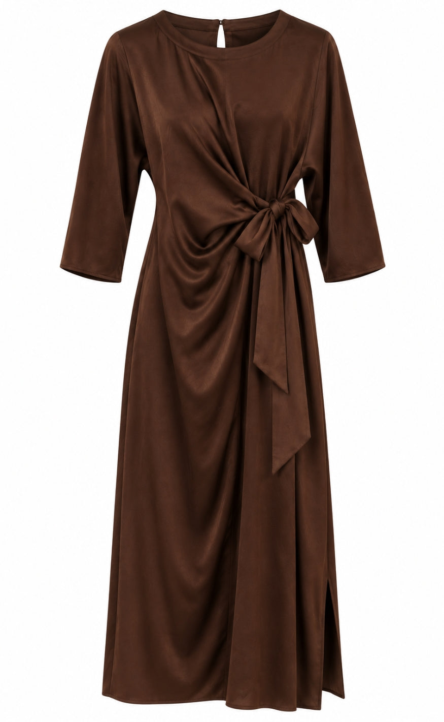 Say INA Copenhagen Kjole - Alina Tie - Dark Brown