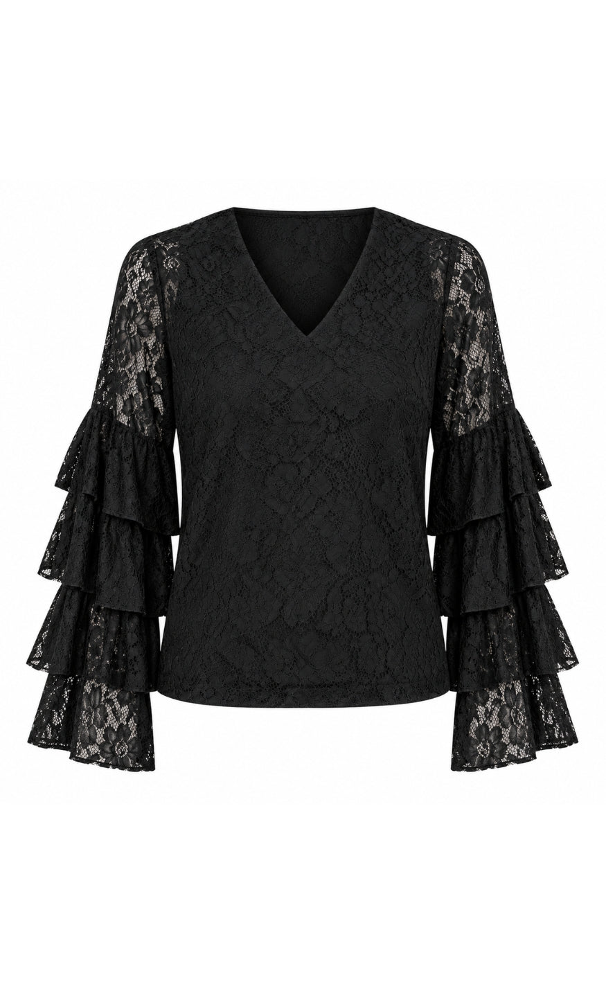 Say INA Copenhagen Bluse - Bellis - Black Lace