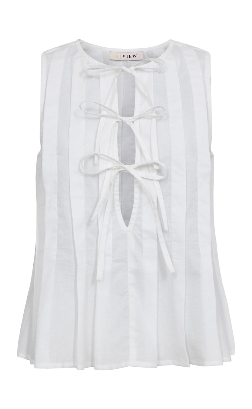 A-View Topp - Rosa - White