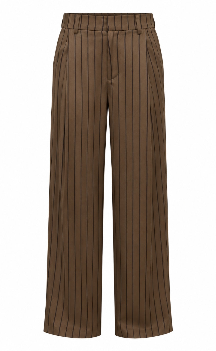 Say INA Copenhagen Bukser - Leonie - Dark Brown Striped