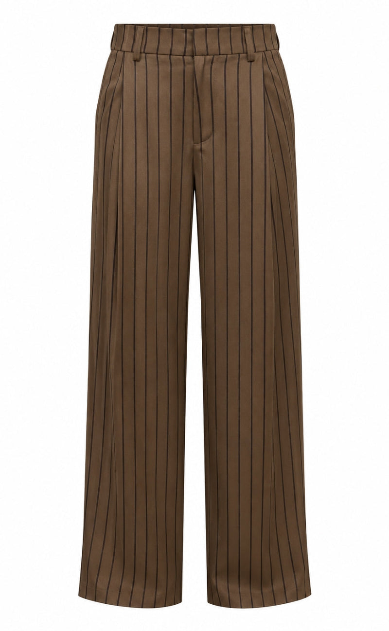 Say INA Copenhagen Bukser - Leonie - Dark Brown Striped