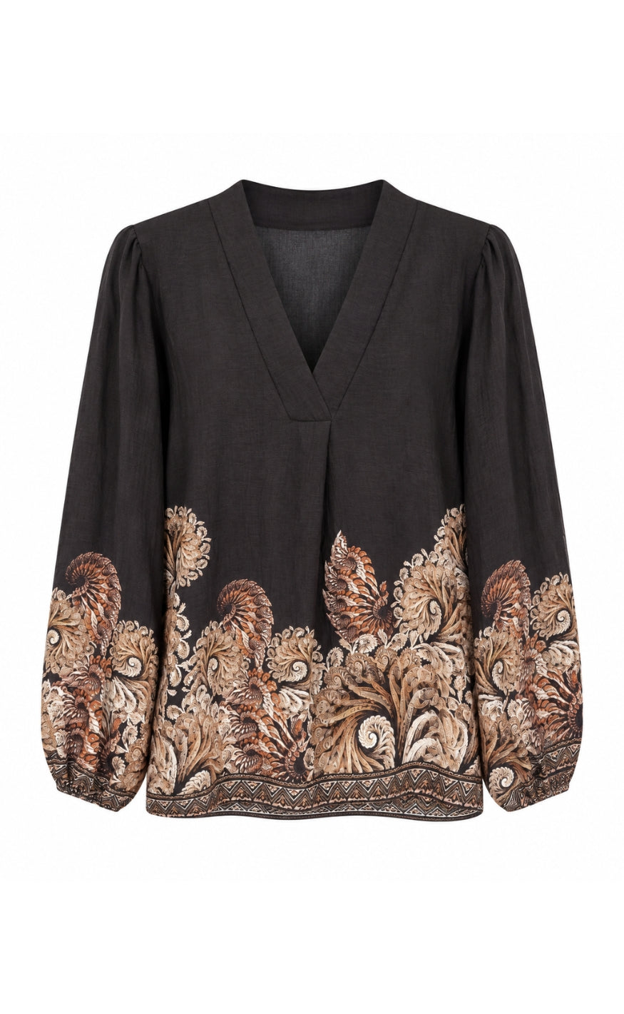 Marta Du Chateau Bluse - Anice - Black