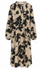 Say INA Copenhagen Kjole - Winnie New LS - Camel / Black Flower