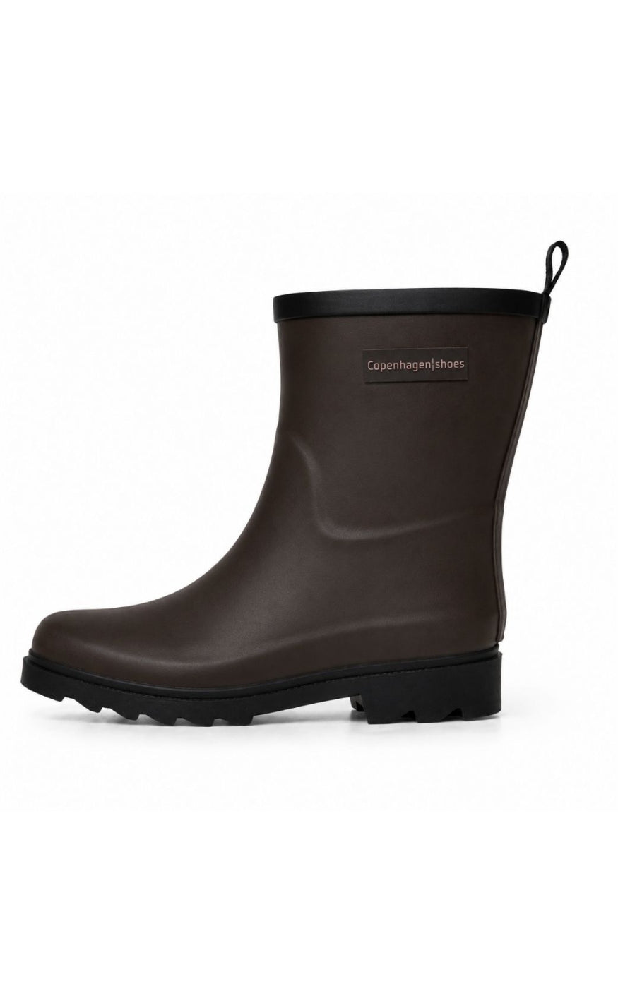 Copenhagen Shoes Gummistøvler - Rubber Boot - Dark Brown