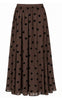 Say INA Copenhagen Skjørt - Sophia Mesh - Brown W. Black Hearts