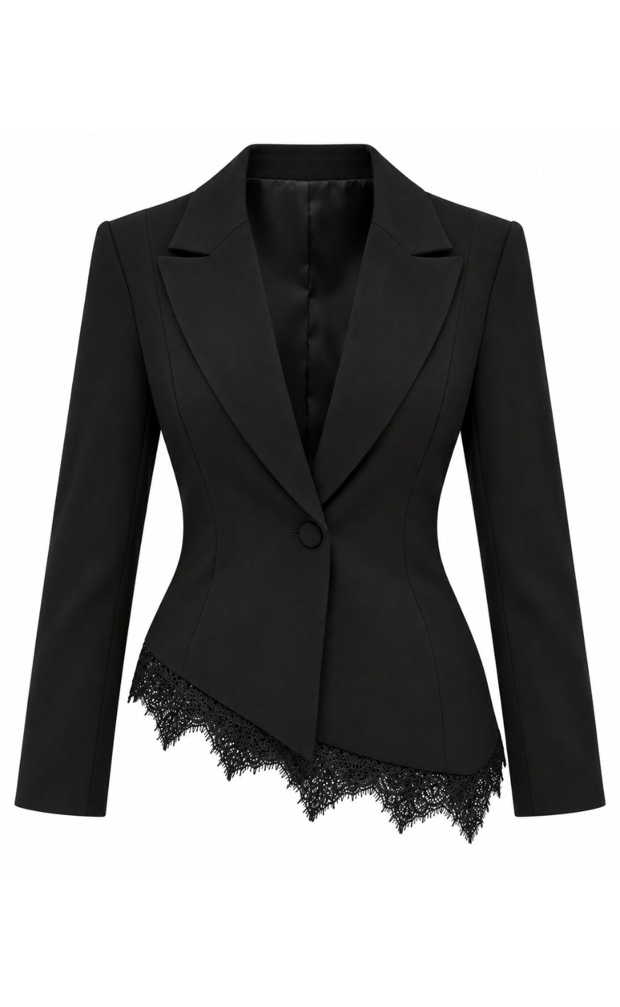 Say INA Copenhagen Blazer - Soleia Asymmetrical - Black