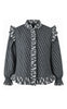 Say INA Copenhagen Bluse - Cassie - Black w. Grey Print