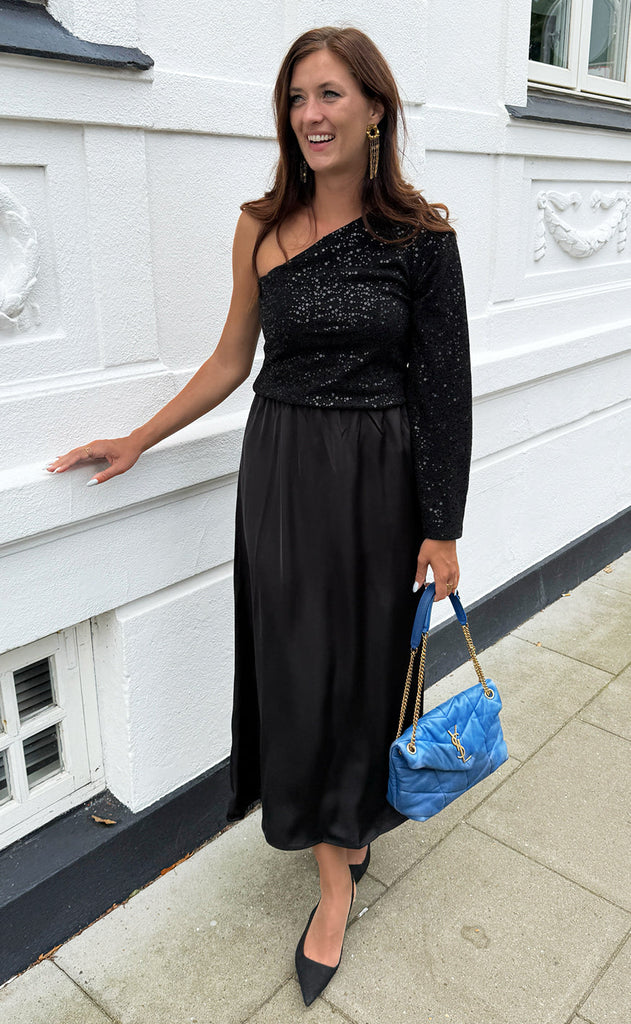 Say INA Copenhagen Skjørt - Kit Satin - Black