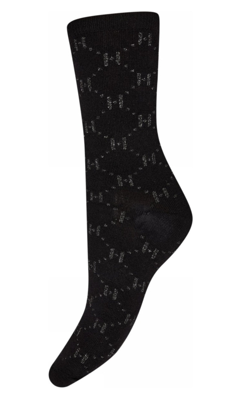 Hype The Detail Strømper - Logo Rib - Black