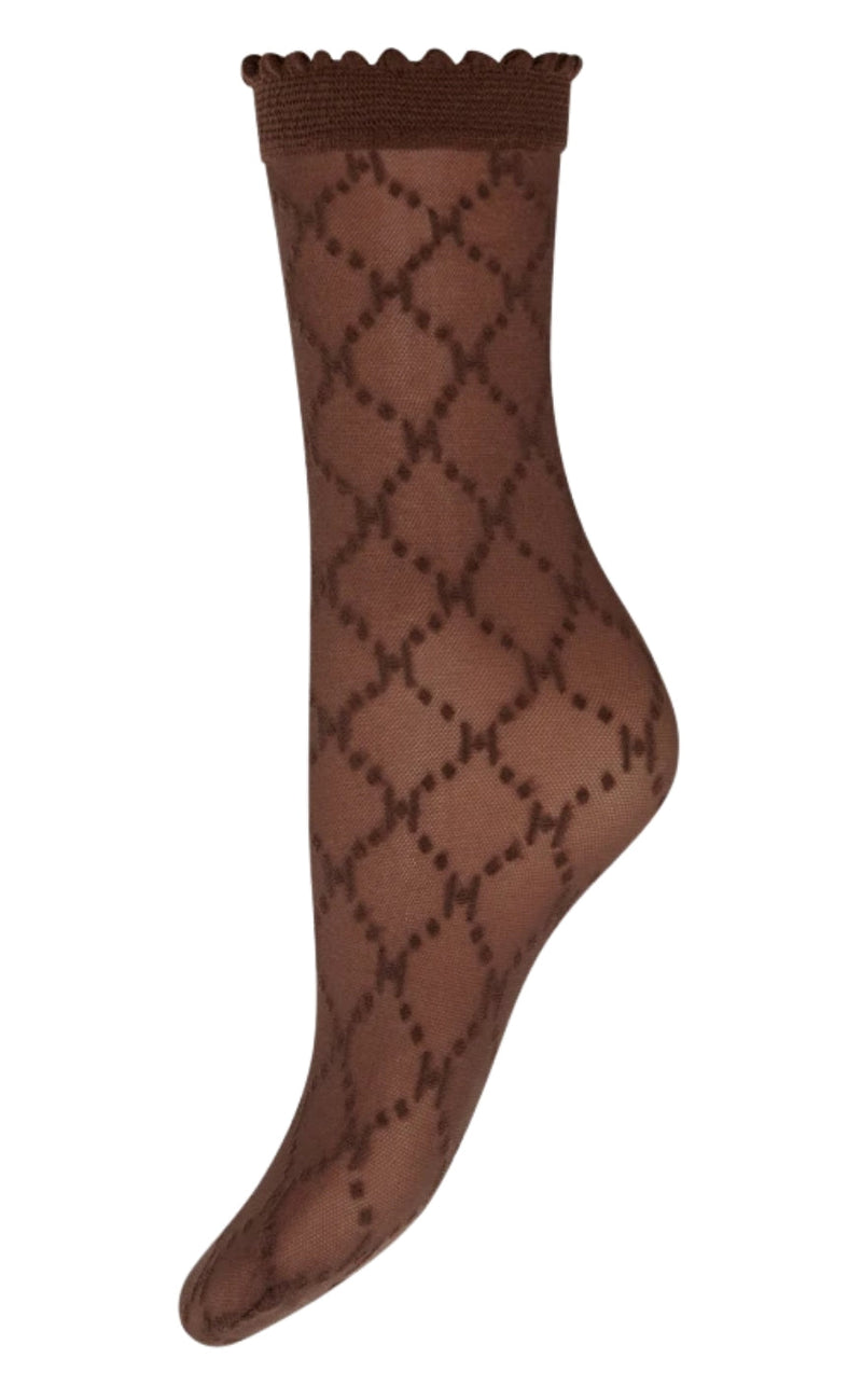 Hype The Detail Strømper - Logo 25 Denier - Brown (4552)