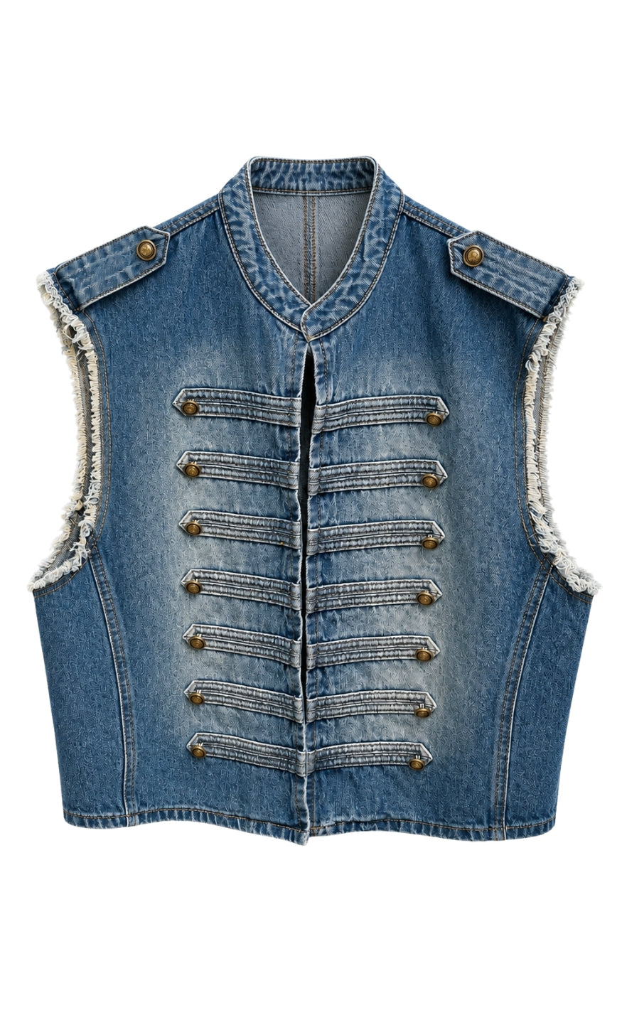 Marta Du Chateau Vest - Holiday - Denim