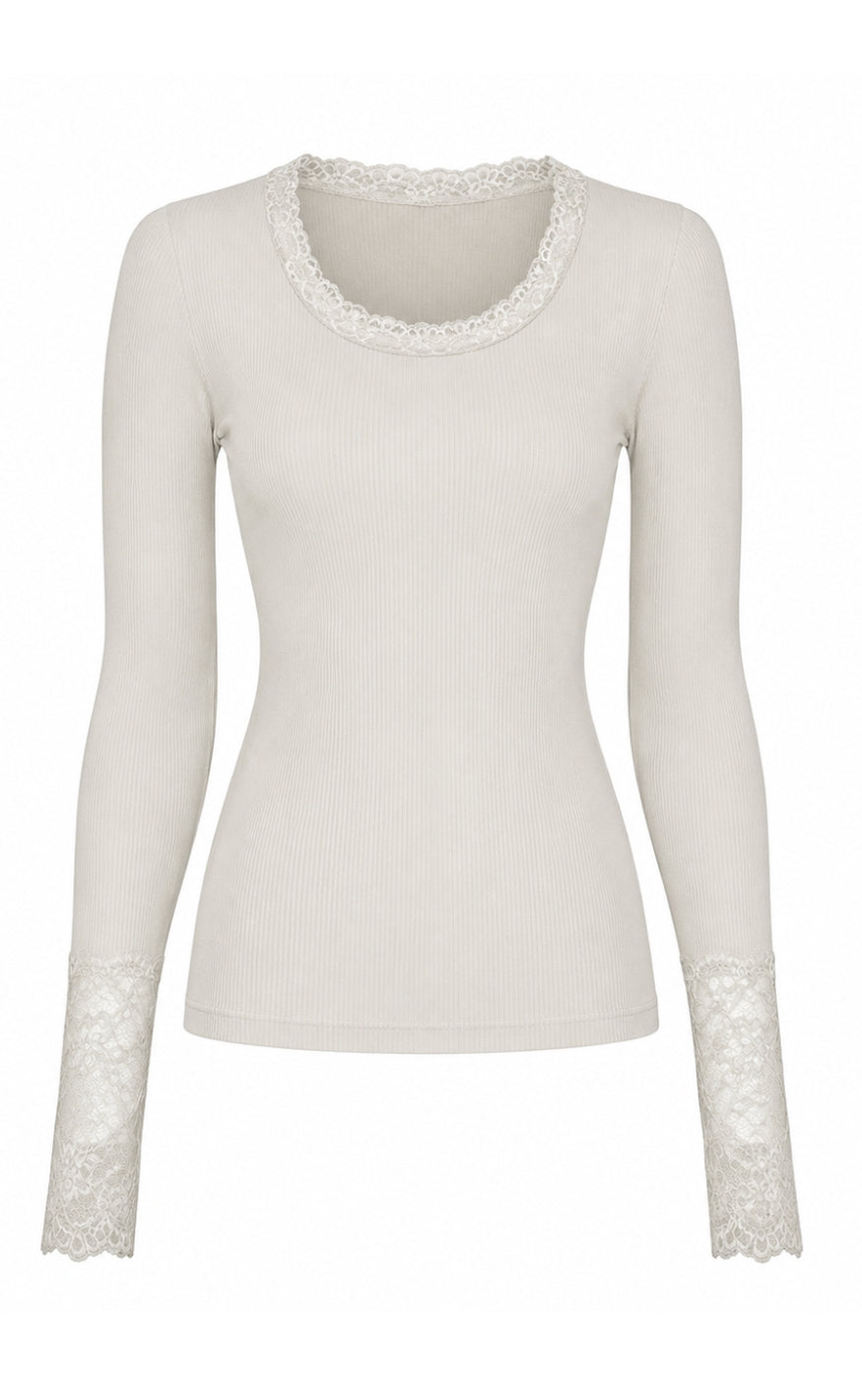 Tim & Simonsen Bluse - Frida Lace - Ivory