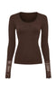 Tim & Simonsen Bluse - Mary Costina Lace - Cioccolato