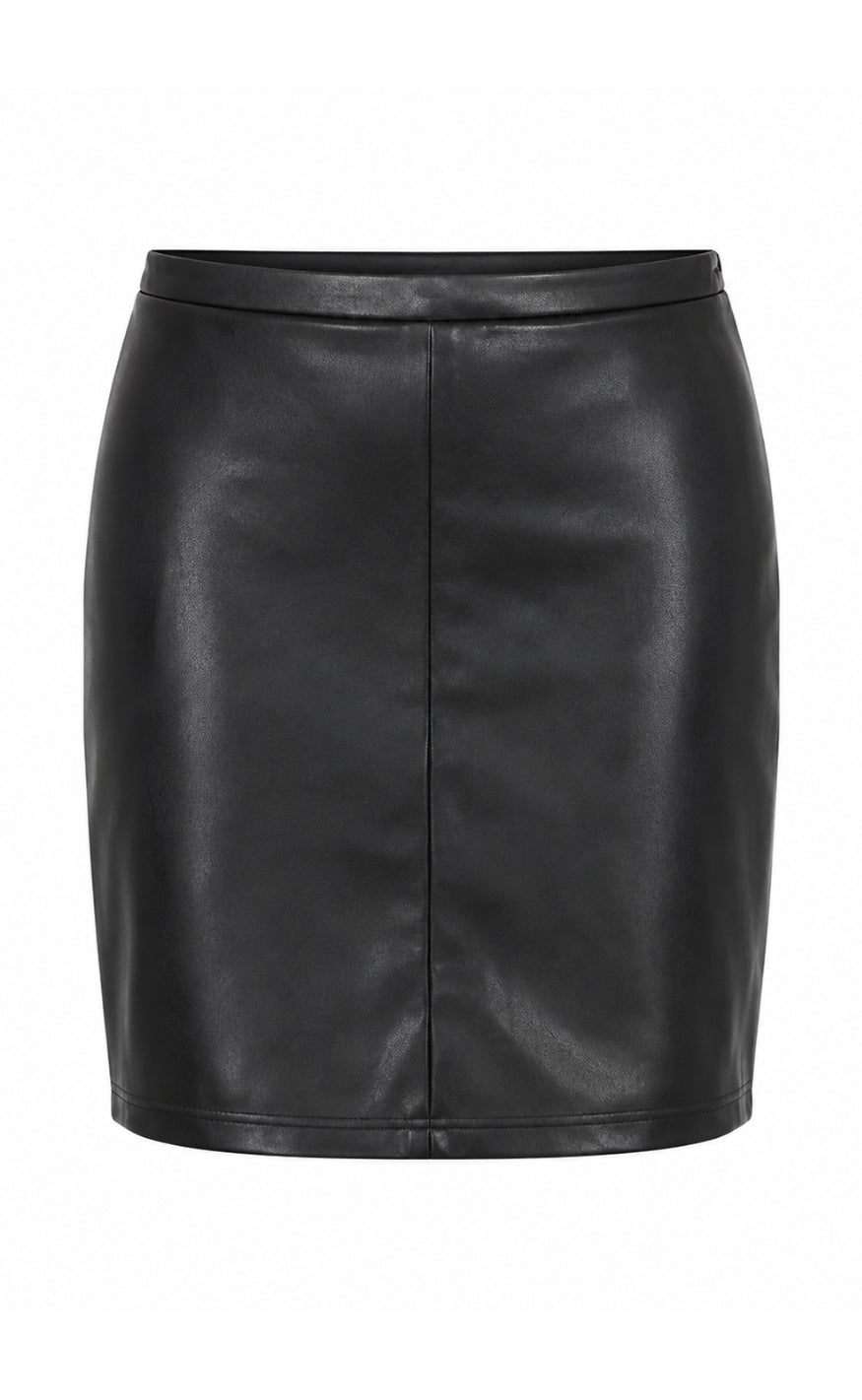Say INA Copenhagen Skjørt - Simma Short - Black Pu Leather