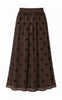 Say INA Copenhagen Skjørt - Lucia - Brown. W Black Dots