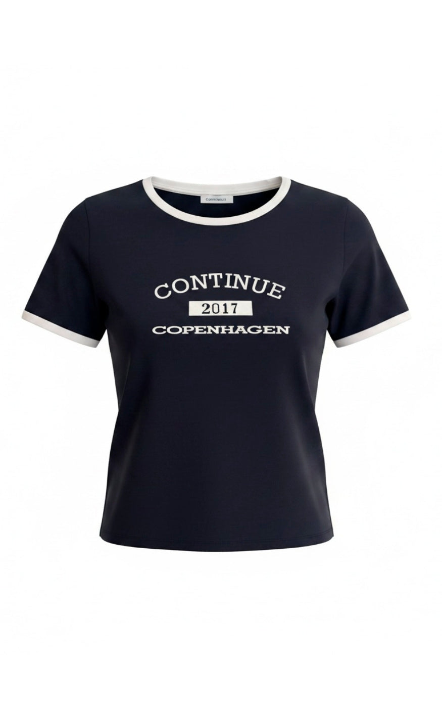 Continue T-shirt - Dea - Navy Blue