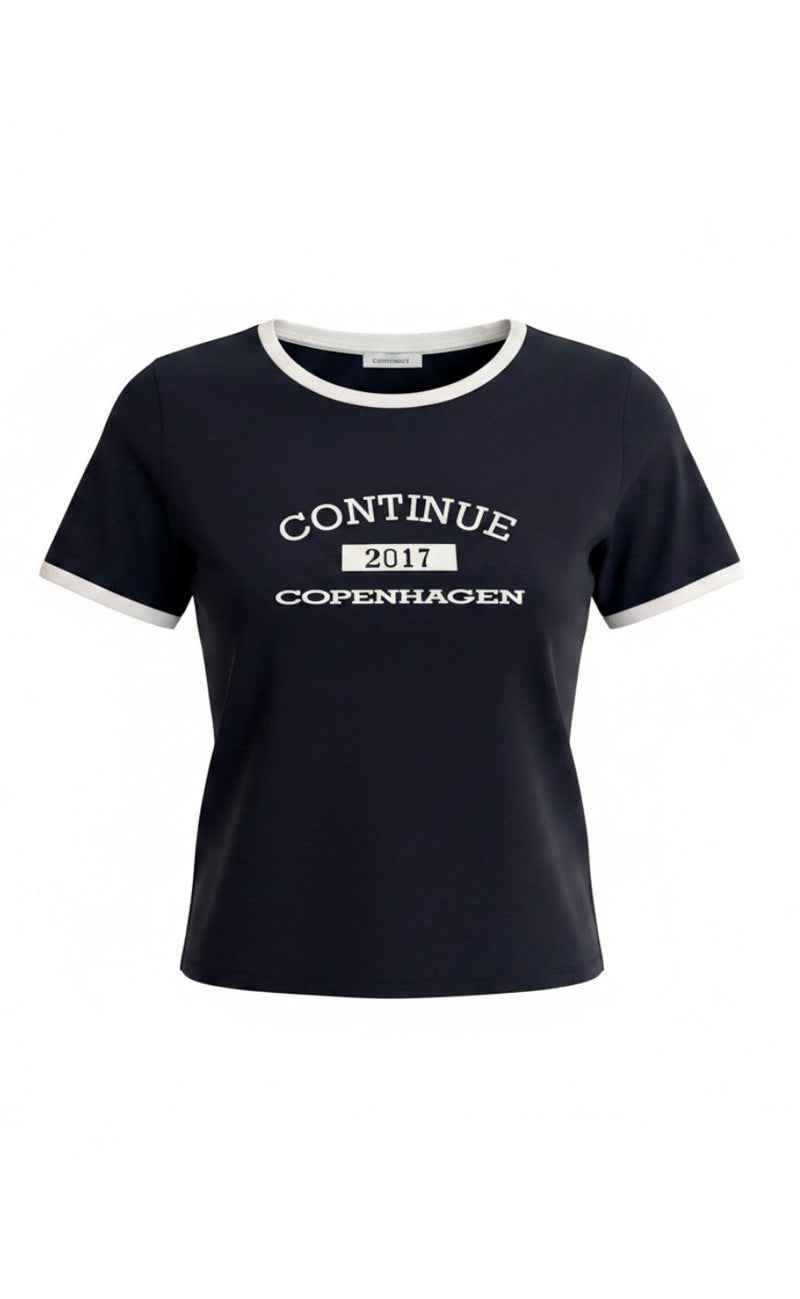 Continue T-shirt - Dea - Navy Blue