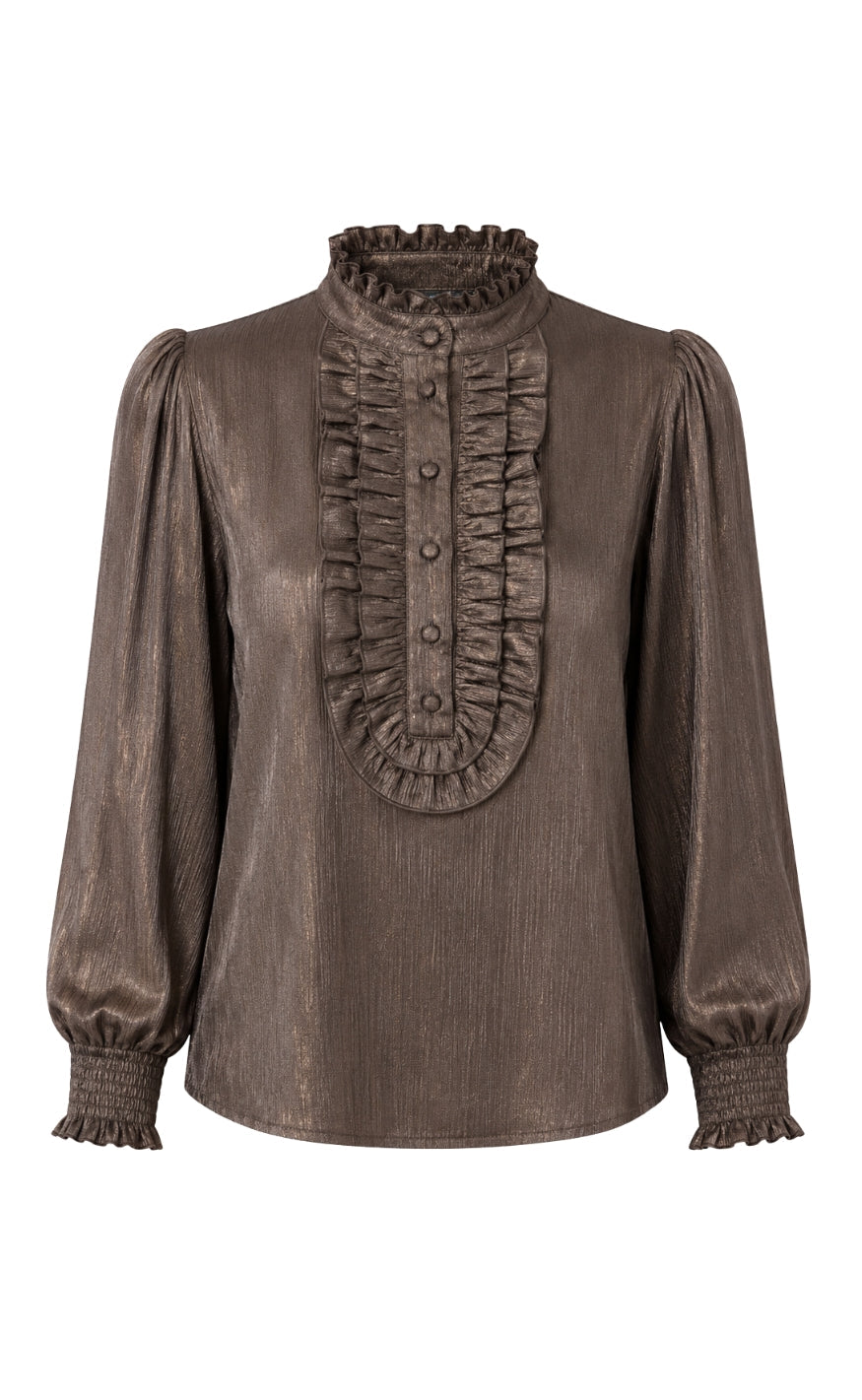 Say INA Copenhagen Skjorte - Cami - Brown Metallic