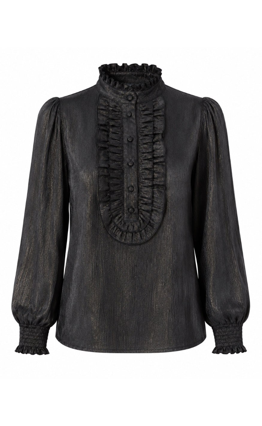 Say INA Copenhagen Skjorte - Cami - Black Metallic
