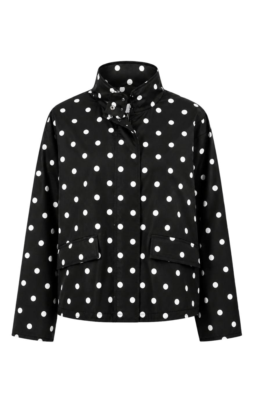 Say INA Copenhagen Jakke - Dea Dotted - Black w. White Dots
