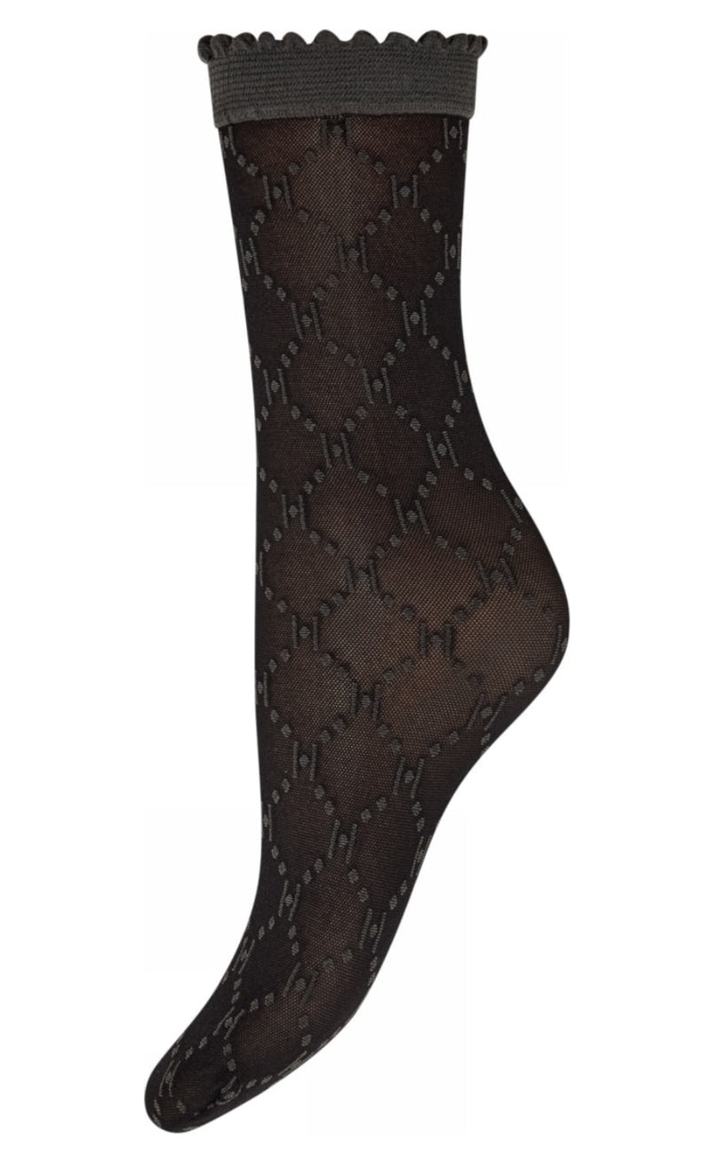 Hype The Detail Strømper - Logo 25 Denier - Black (1140)