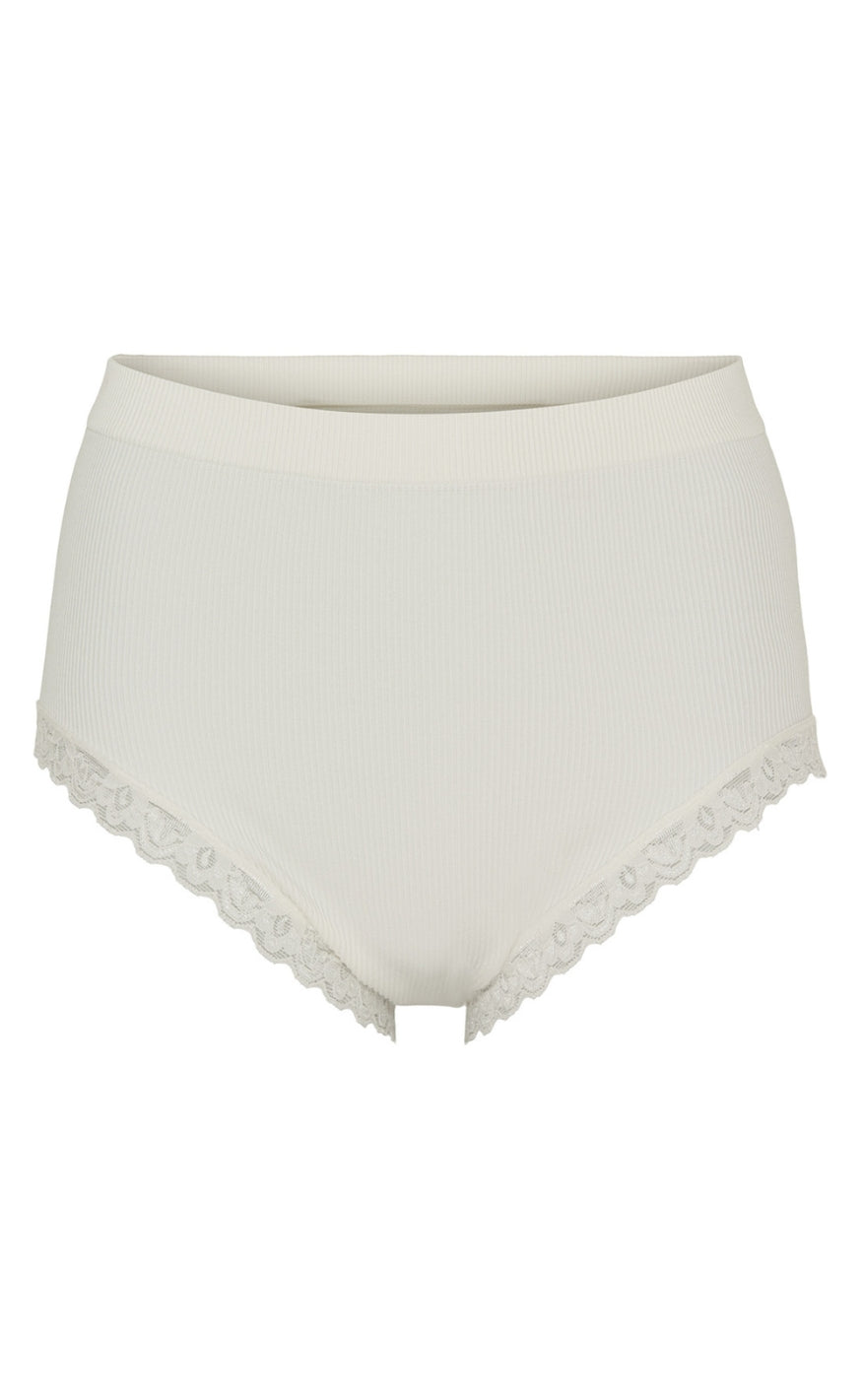 Tim & Simonsen Truse - Feline Rib Midi - Ivory