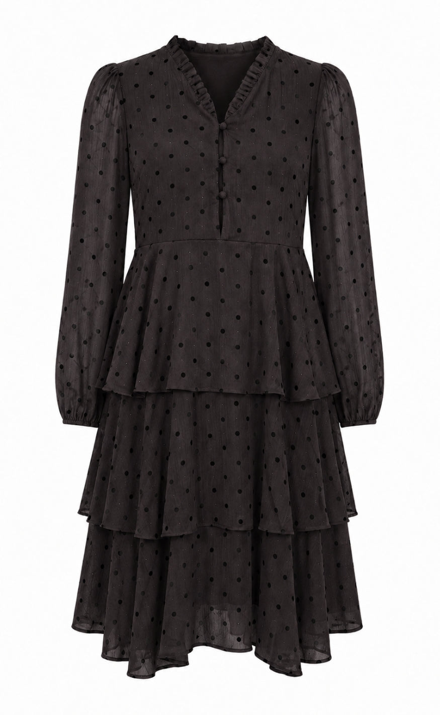 Say INA Copenhagen Kjole - Annabell - Black W. Black Dots