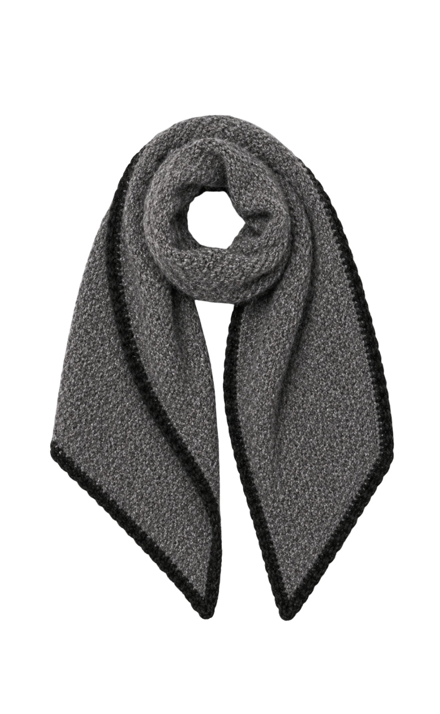 Say INA Copenhagen Skjerf - Bea - Antracit W. Black Contrast