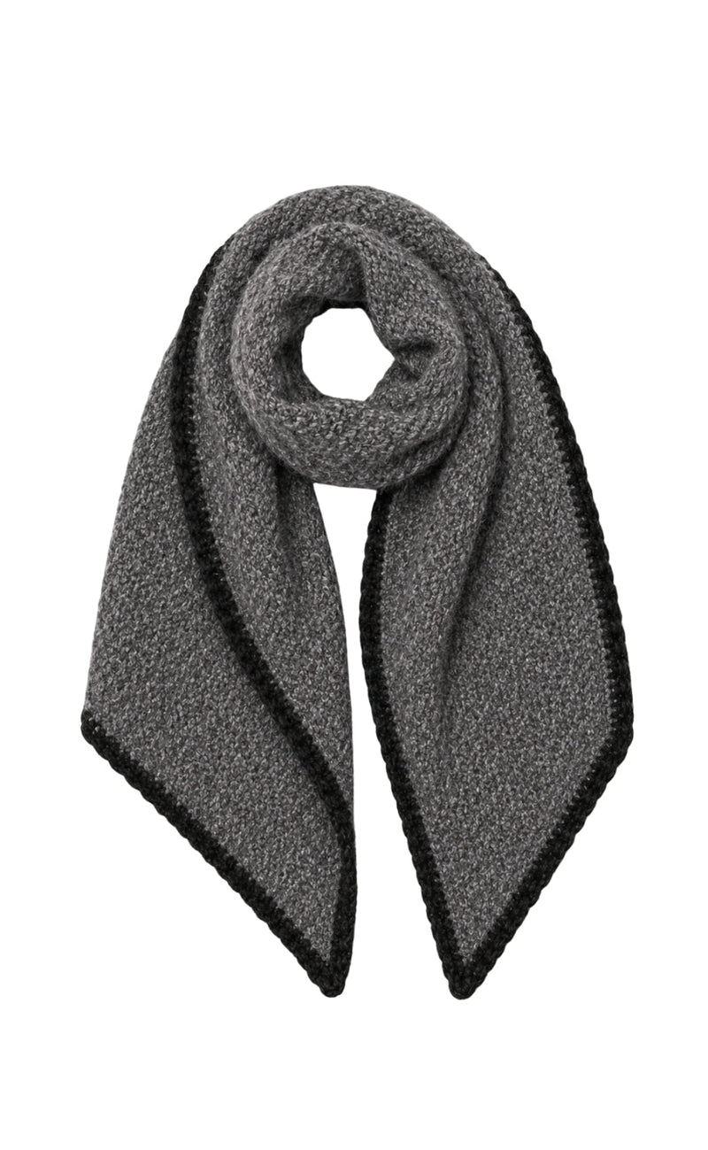 Say INA Copenhagen Skjerf - Bea - Antracit W. Black Contrast