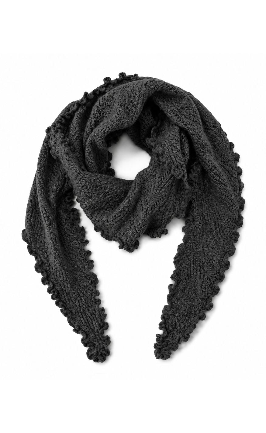 Say INA Copenhagen Skjerf - Blossom - Dark Grey