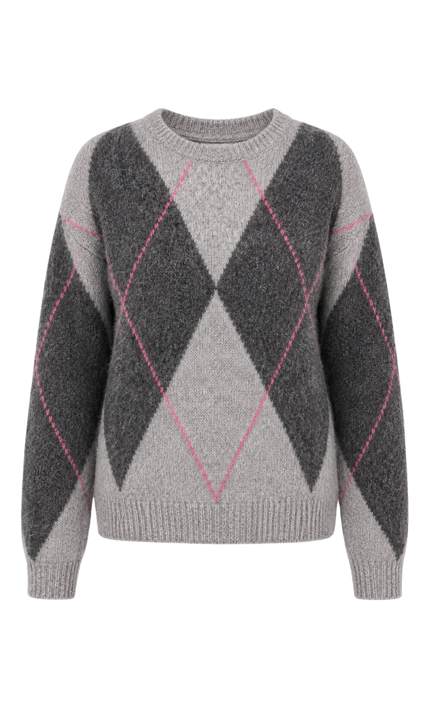 Say INA Copenhagen Genser - Hollie - Grey Harlekin