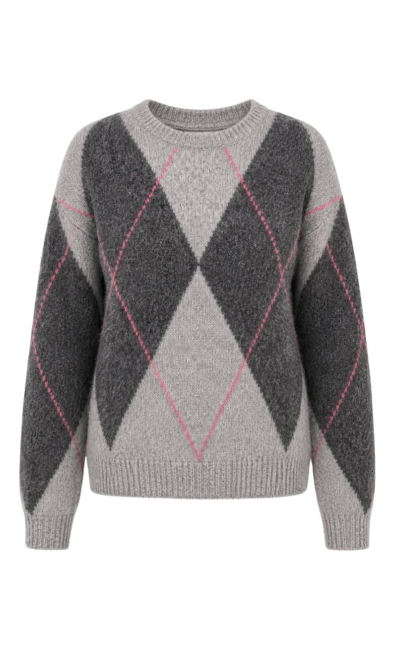 Say INA Copenhagen Genser - Hollie - Grey Harlekin