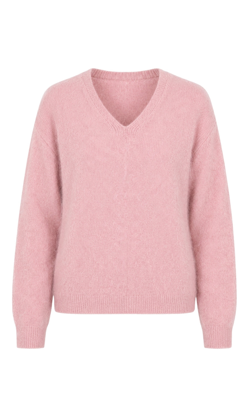 Say INA Copenhagen Genser - Riley V-Neck - Light Pink