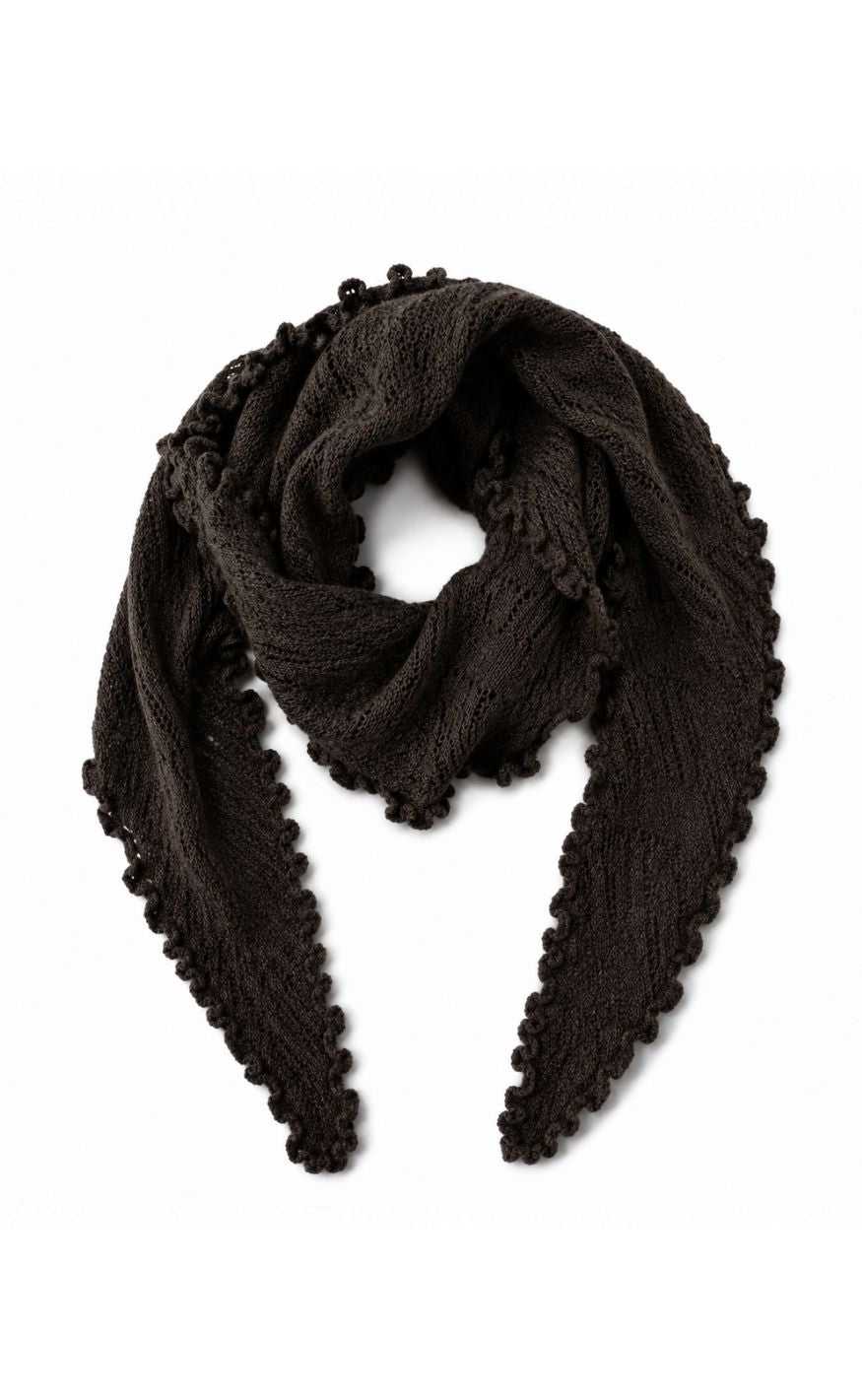 Say INA Copenhagen Skjerf - Blossom - Dark Brown